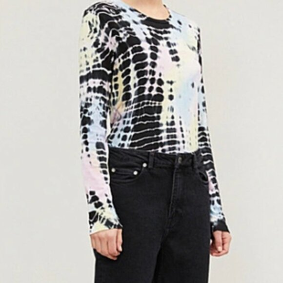 Reformation Multicolor Tie-Dye Long Sleeve Tee - Picture 3 of 7